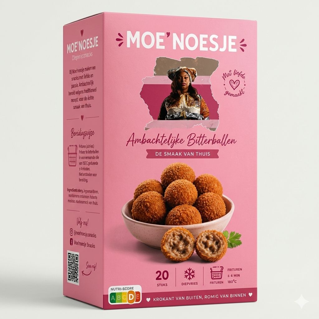 Moe'noesje verpakking — Ambachtelijke bitterballen